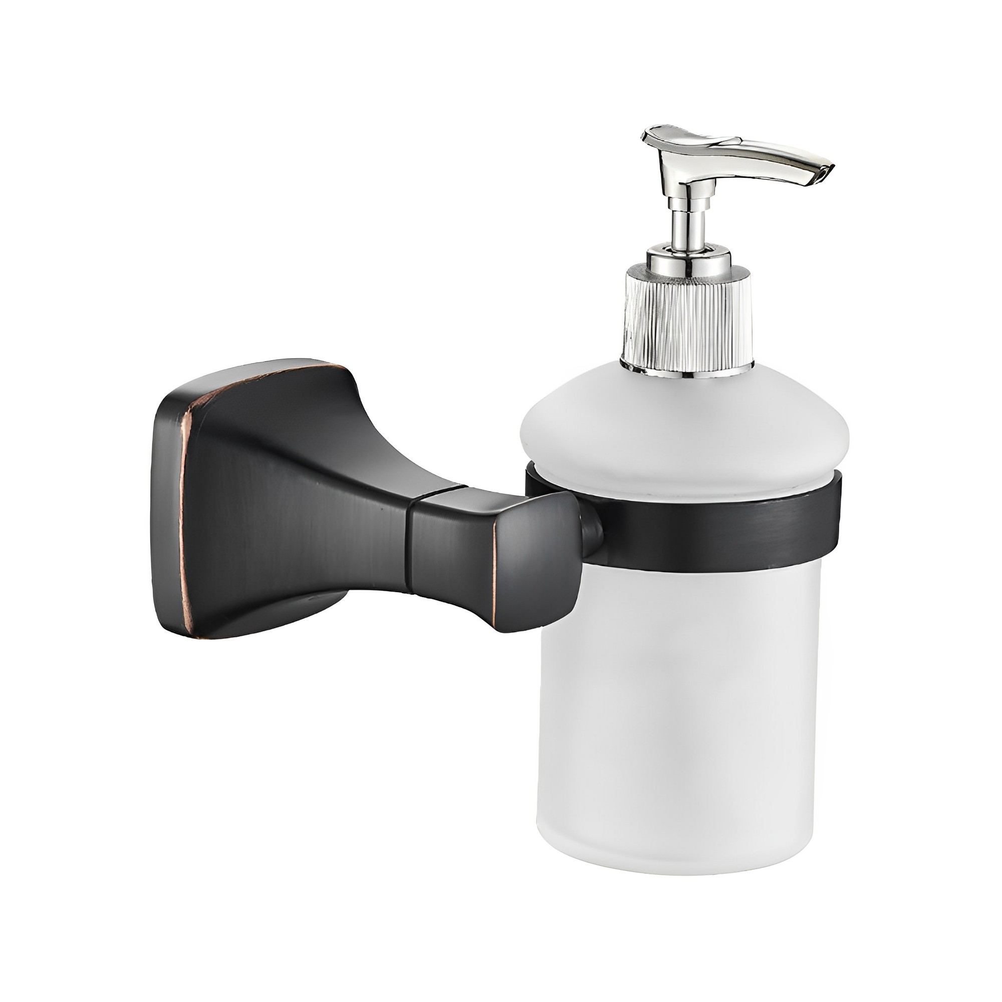 OJ-L35512J Dávkovač skleneného mydlového mlieka Nástenný držiak pumpy s držiakom Kúpeľňové doplnky zo zinkovej zliatiny