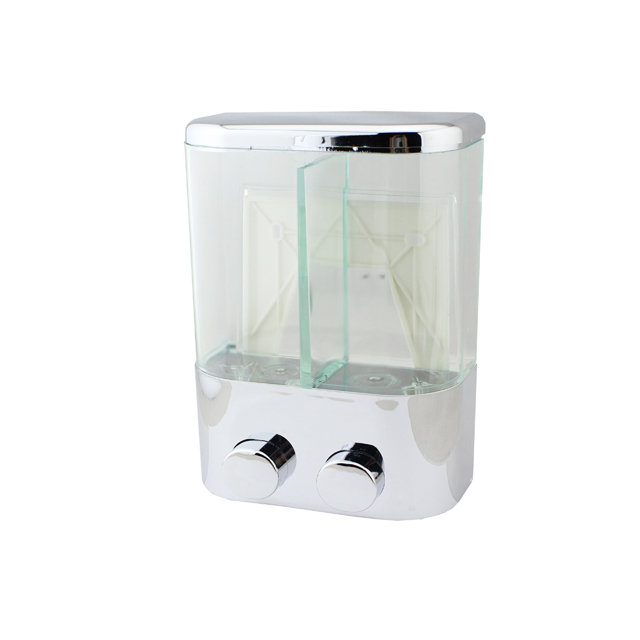 OJ-YL19C-D Kúpeľňa 600 ml ABS Chrome Ručné dávkovače tekutého mydla Vizuálne okno Sanitárny nástenný dávkovač tekutého mydla